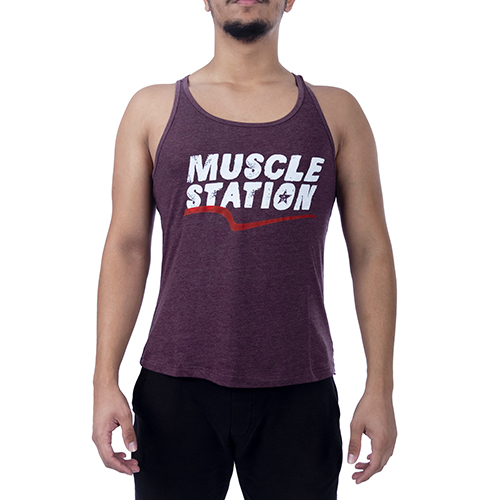Muscle Station Tank Top Atlet Bordo